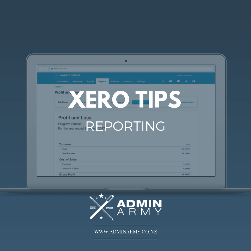 Xero Tips – Reporting