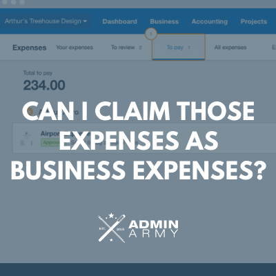 Can I Claim Those Expenses As Business Expenses?